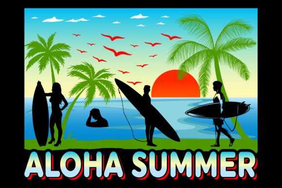 Bring the Beach Vibe Home with Aloha Summer Graphics