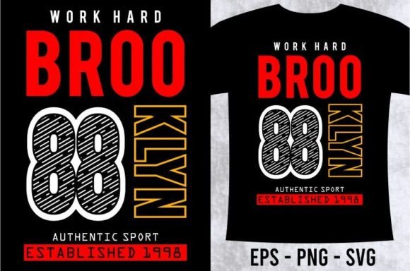 Brooklyn 88 T-Shirt Design: A Graphic for Bold Identity