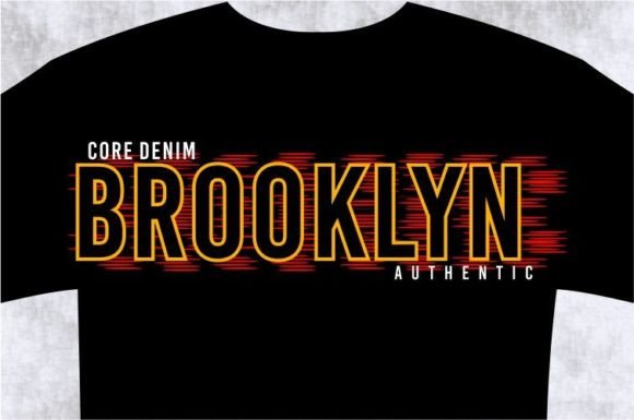 BROOKLYN T-shirt Design Graphic: Bold Vector Style for Creators