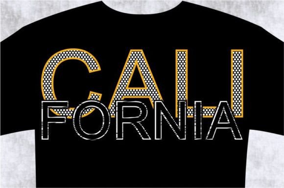 California T-Shirt Design Graphic: Your All-Purpose SVG Asset