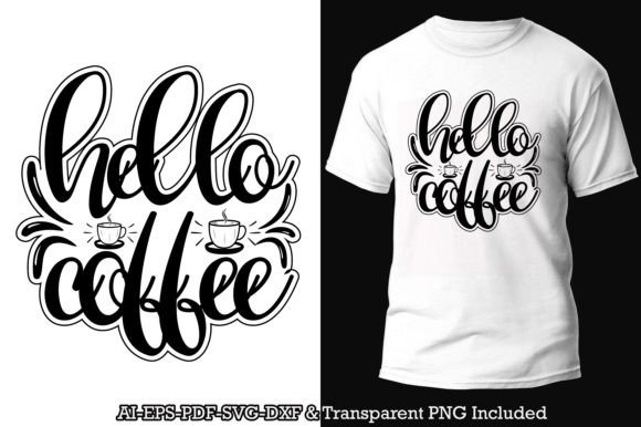 Coffee SVG Crafts T-shirt Design Graphic: Your Next Creative Asset