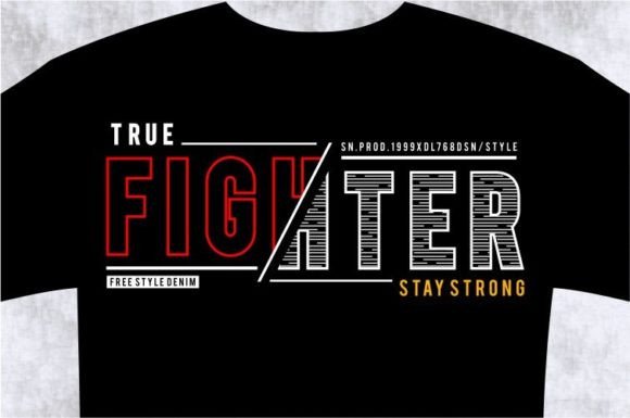 FIGHTER T-shirt Design Graphic: The Ultimate SVG Toolkit