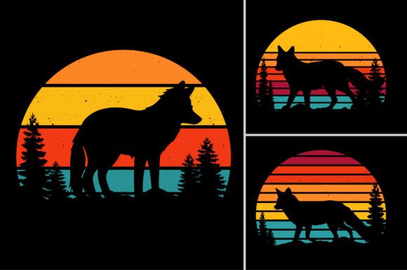 Fox Retro Vintage Sunset T-Shirt Graphic: Your Next Design Obsession