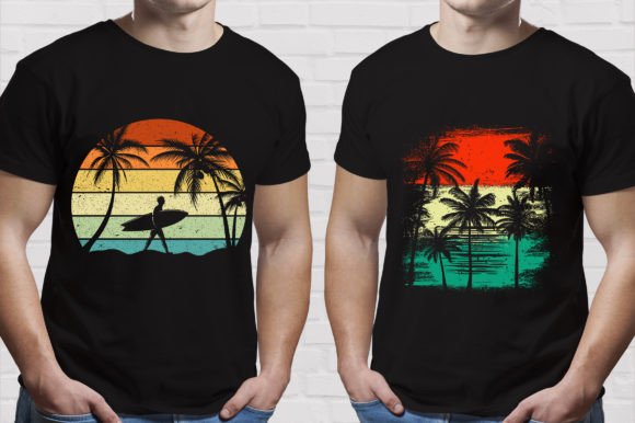 Revive Summer Nostalgia with Retro Vintage T-Shirt Graphics