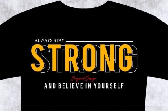 Stay Strong: A Powerful Graphic for Your Brand's Voice