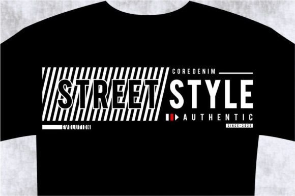 Street Style T-shirt Design Graphic: SVG & Typography Assets