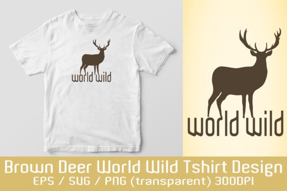 Stunning Deer Graphic Sublimation T-Shirt Design for Your Projects