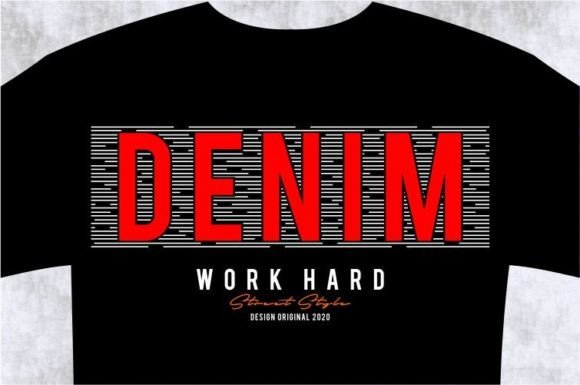 Unlock Creative Freedom with DENIM T-shirt Design Graphic SVG
